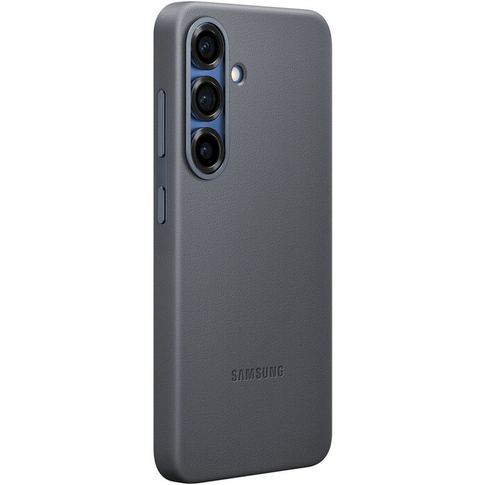 Samsung Samsung Galaxy S25 Kindsuit Leather Case - Kunstleer - Zwart