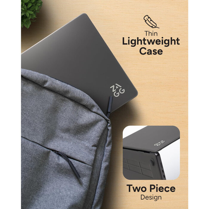 ZAGG ZAGG Hard Case Apple Macbook Air 13 M3/M2 Frosted Black