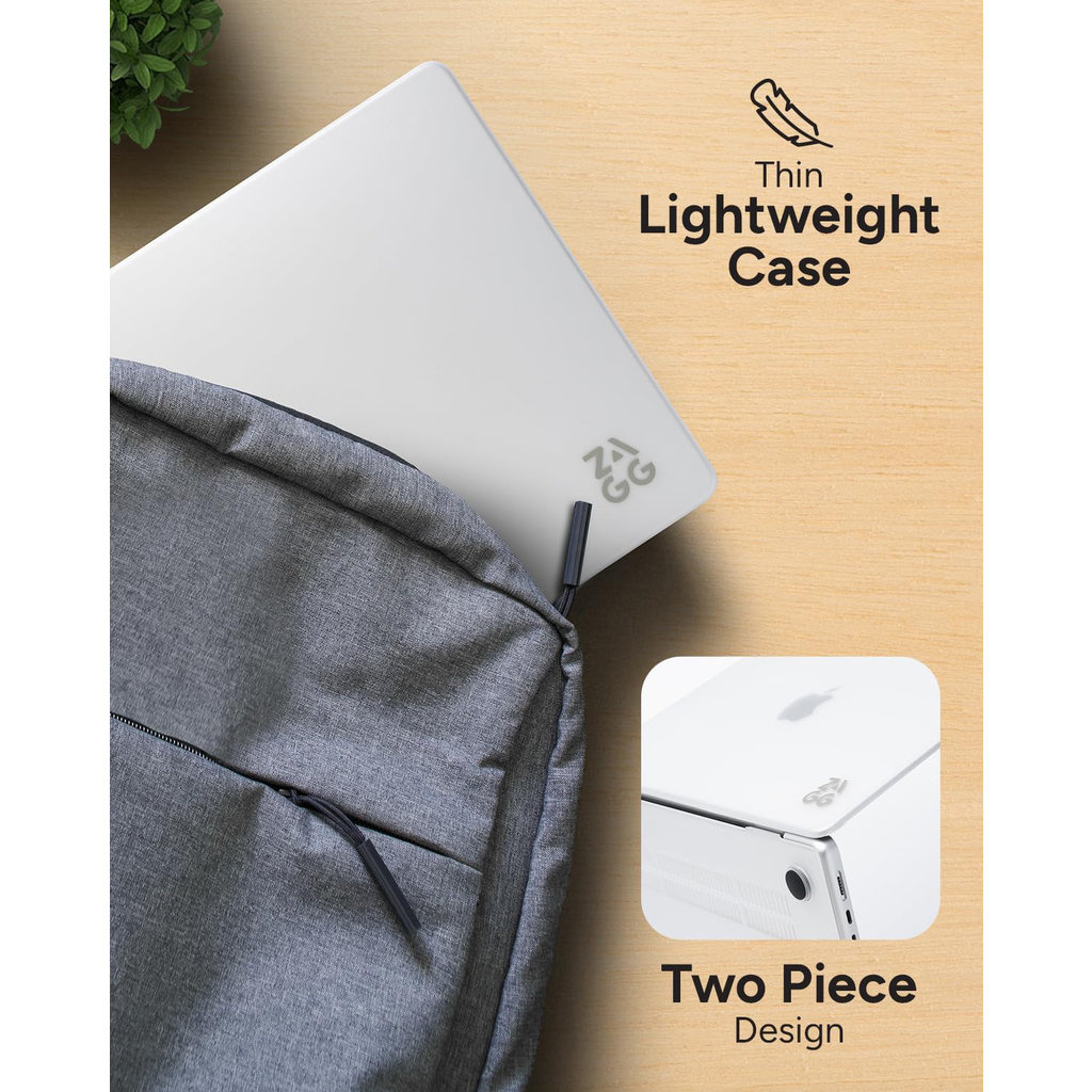 ZAGG ZAGG Hard Case Apple Macbook Pro 14 M3/M2/M1 Frosted Clear