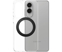 CARE by PanzerGlass PanzerGlass CARE Case voor Samsung S25 - Transparant met Zwarte Kickstand