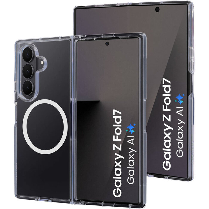 Mobiparts Mobiparts MagSafe Hardcover Samsung Galaxy Z Fold 7 - Transparant
