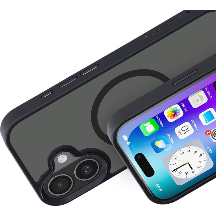 Mobiparts Mobiparts Hardcover Apple iPhone 17 Satin Black (Magsafe Compatible)