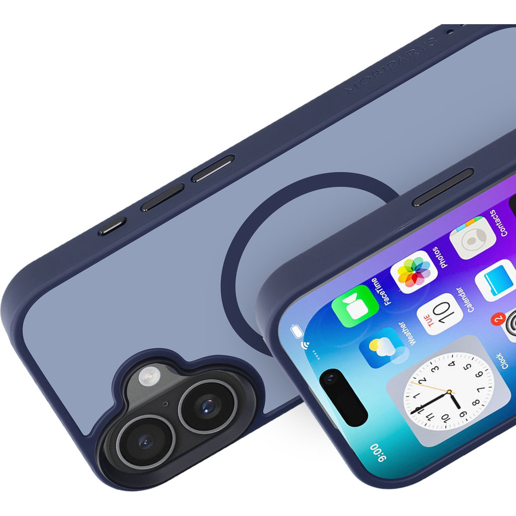 Mobiparts Mobiparts Hardcover iPhone 17 - MagSafe Compatible - Satijnblauw