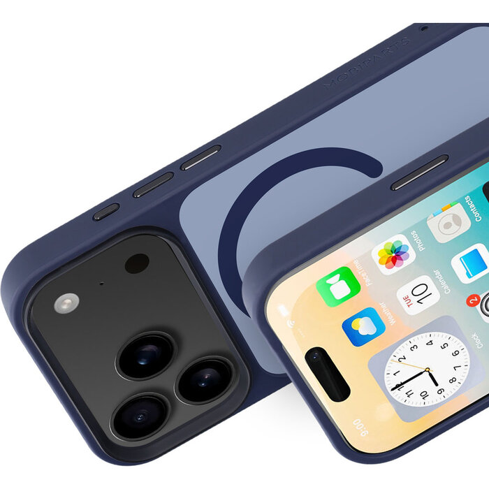 Mobiparts Mobiparts Hardcover Apple iPhone 17 Pro Satin Blue (Magsafe Compatible)