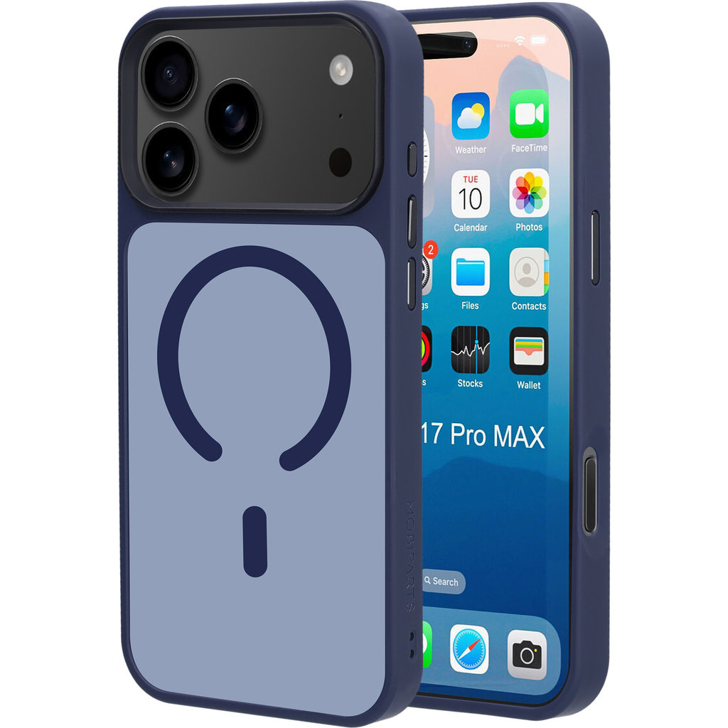 Mobiparts Mobiparts MagSafe Hardcover iPhone 17 Pro Max - Satijnblauw