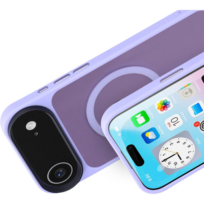 Mobiparts Mobiparts Hardcover voor iPhone Air - Satin Lila - MagSafe Compatibel
