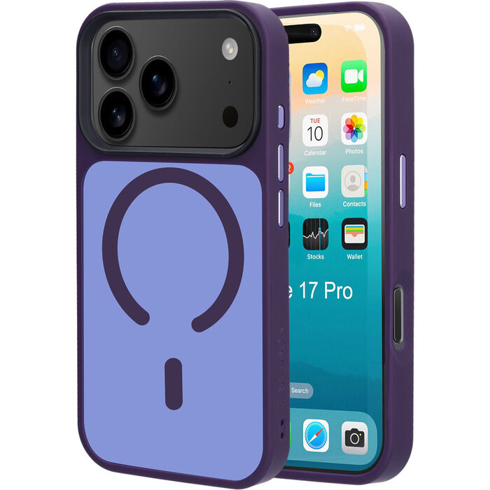 Mobiparts Mobiparts MagSafe Hardcover voor Apple iPhone 17 Pro - Satin Purple