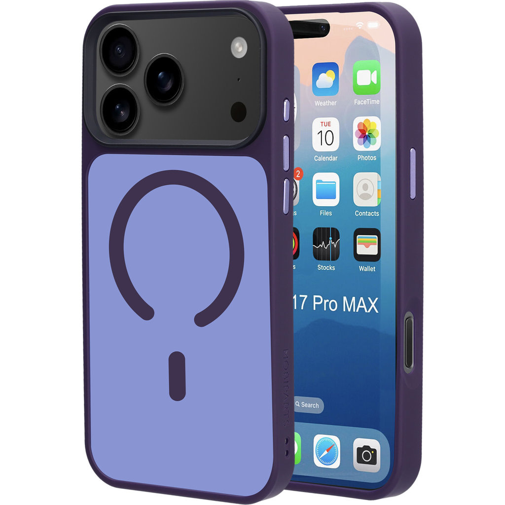 Mobiparts Mobiparts MagSafe Hardcover voor iPhone 17 Pro Max - Satin Purple