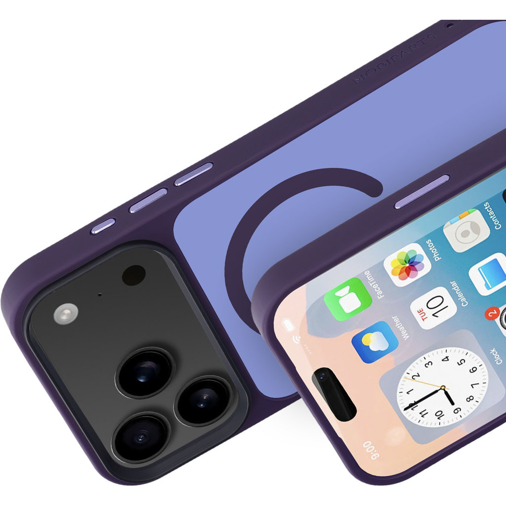 Mobiparts Mobiparts MagSafe Hardcover voor iPhone 17 Pro Max - Satin Purple