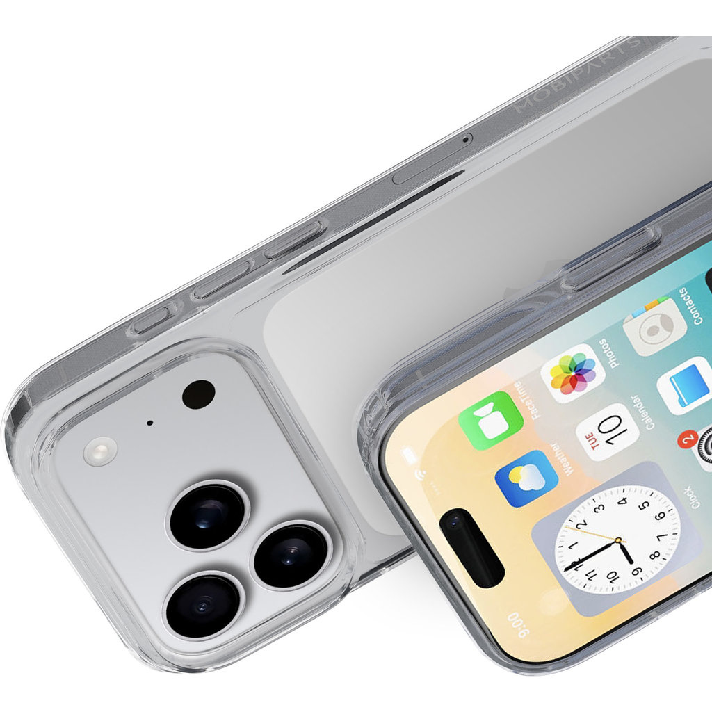 Mobiparts Mobiparts Classic Hardcover voor iPhone 17 Pro - Transparant