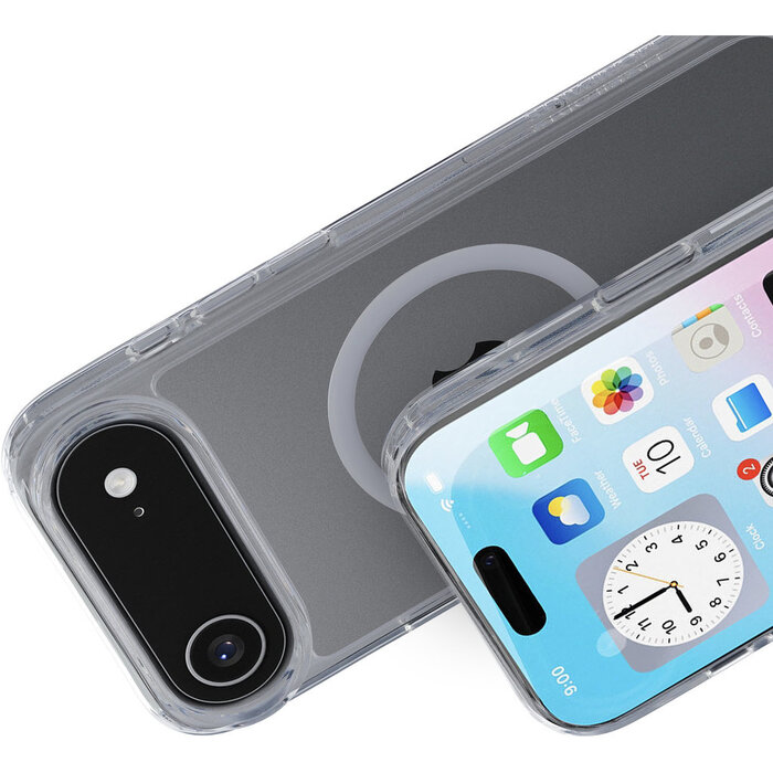 Mobiparts Mobiparts Hardcover voor iPhone Air - Transparant - MagSafe Compatibel