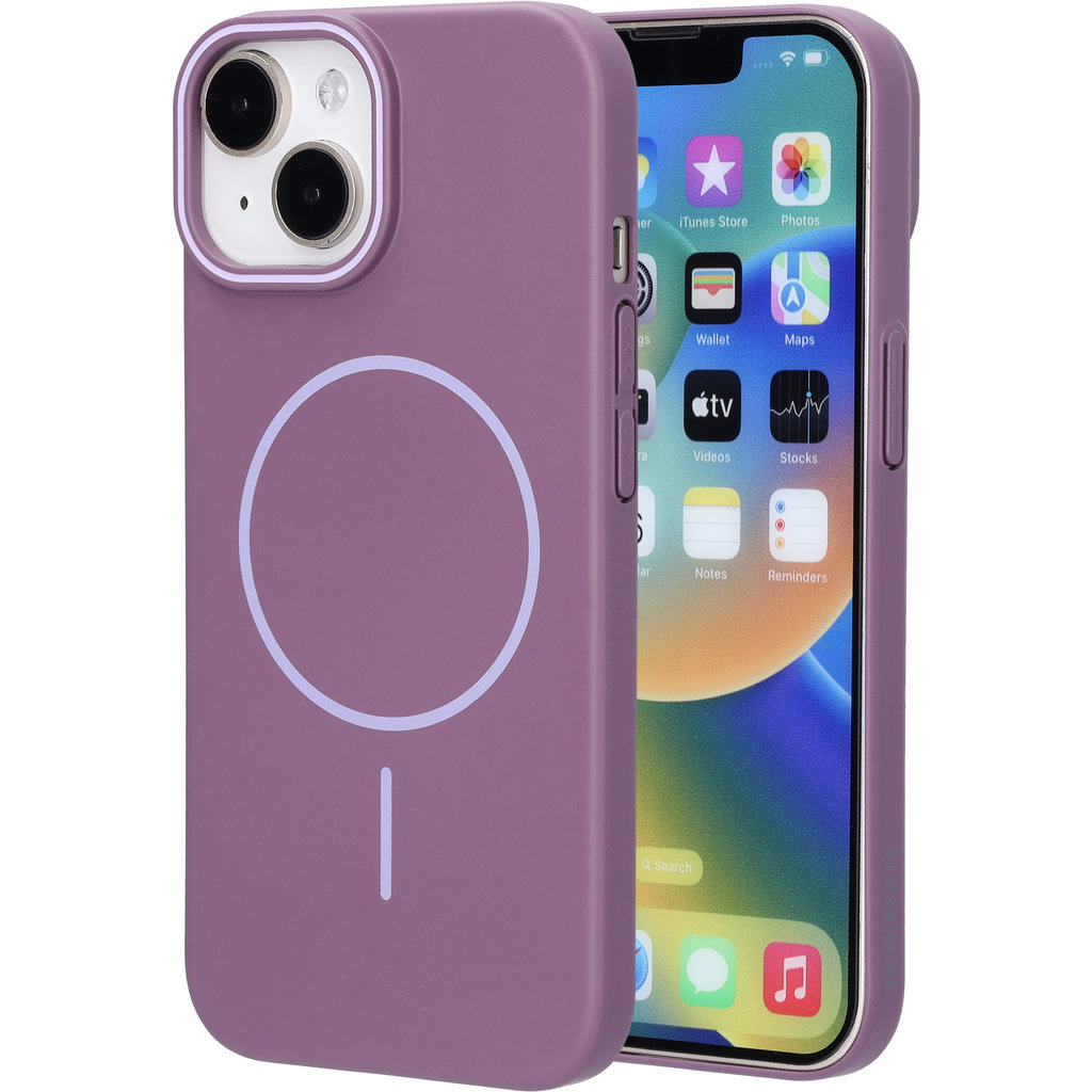 Mobiparts Mobiparts Slim Line Case iPhone 15 - MagSafe Compatibel - Imperial Purple