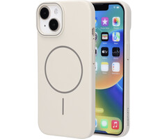 Mobiparts Mobiparts Slim Line Case voor iPhone 15 - MagSafe Compatibel - Off White