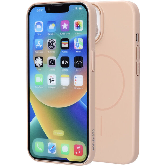 Mobiparts Mobiparts Slim Line Case Apple iPhone 15 (MagSafe Compatible) Dune Sand