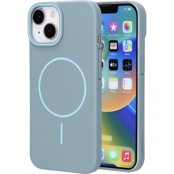 Mobiparts Mobiparts Slim Line Case iPhone 15 - MagSafe - Sage Green