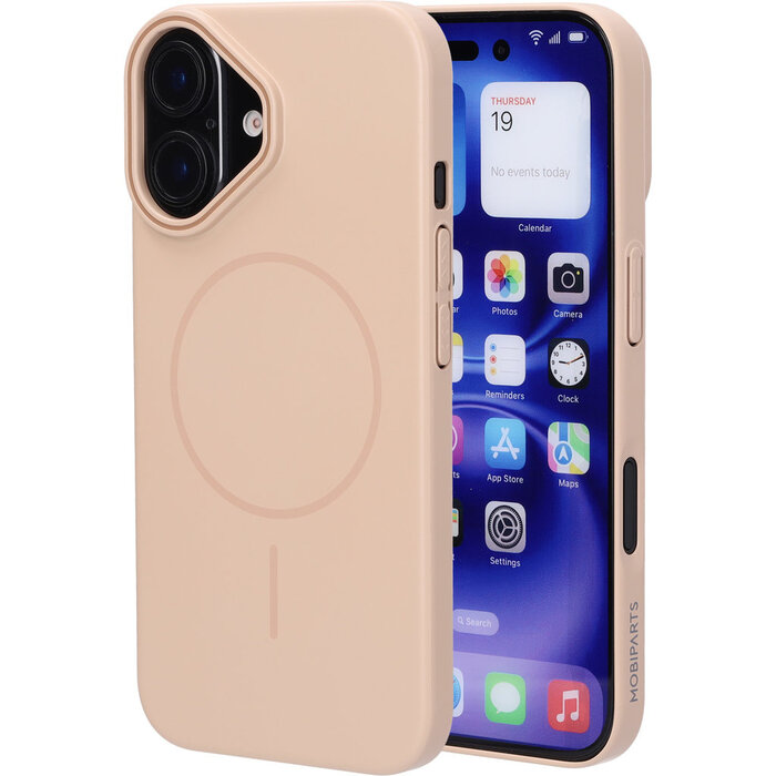 Mobiparts Mobiparts Slim Line Case voor iPhone 16 - MagSafe - Dune Sand