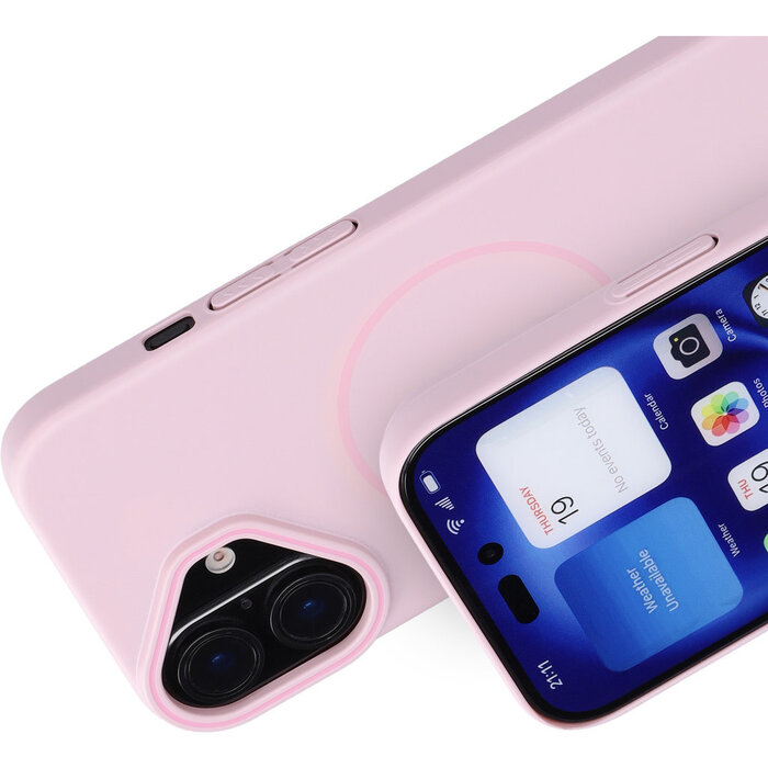 Mobiparts Mobiparts Slim Line Case iPhone 16 - MagSafe - Blush Pink