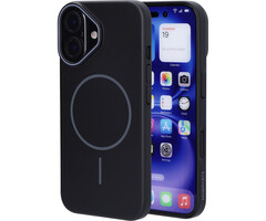 Mobiparts Mobiparts Slim Line Case voor iPhone 16 - MagSafe Compatible - Onyx Black