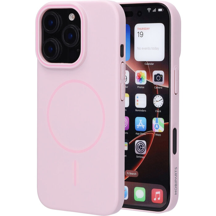 Mobiparts Mobiparts Slim Line MagSafe Hoesje voor iPhone 16 Pro - Blush Pink