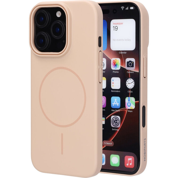 Mobiparts Mobiparts Slim Line Case voor iPhone 16 Pro - MagSafe - Dune Sand