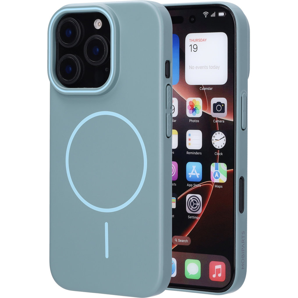 Mobiparts Mobiparts Slim Line Case iPhone 16 Pro - MagSafe - Sage Green