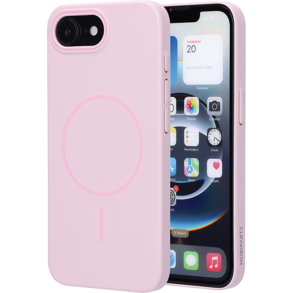 Mobiparts Mobiparts Slim Line MagSafe Case voor iPhone 17e/16e - Blush Pink
