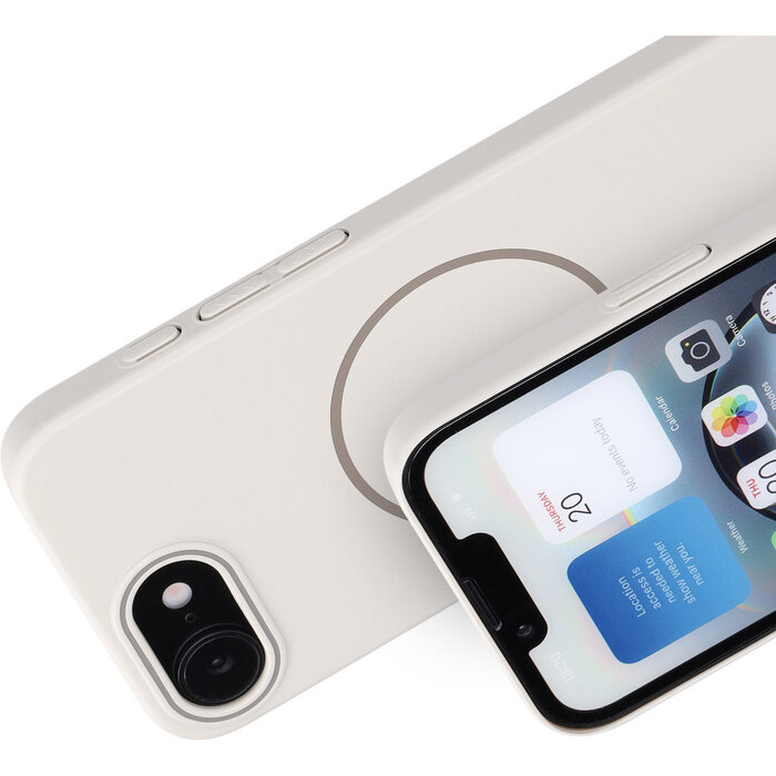 Mobiparts Mobiparts Slim Line Case iPhone 17e/16e MagSafe Off White