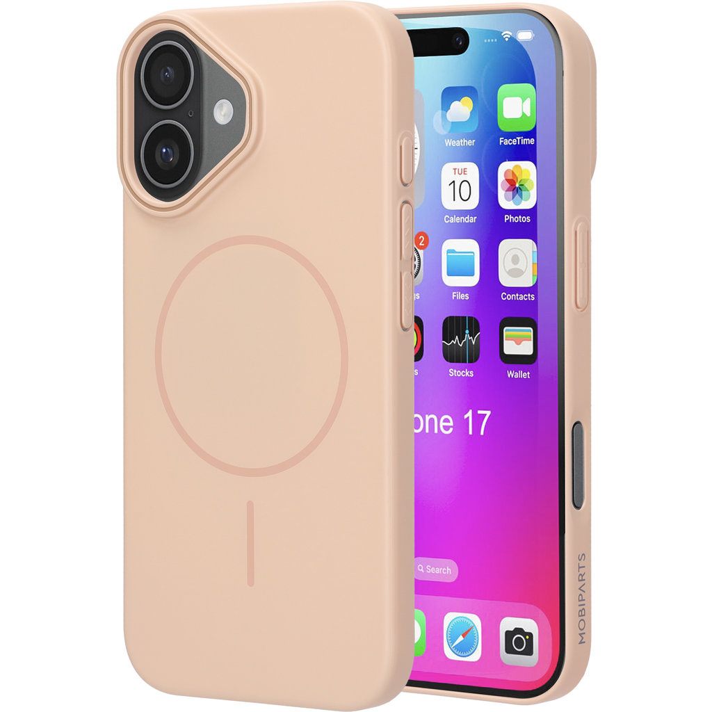 Mobiparts Mobiparts Slim Line Case voor iPhone 17 - MagSafe Compatibel - Dune Sand