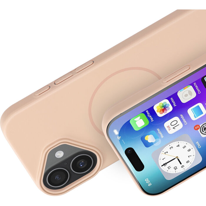 Mobiparts Mobiparts Slim Line Case voor iPhone 17 - MagSafe Compatibel - Dune Sand