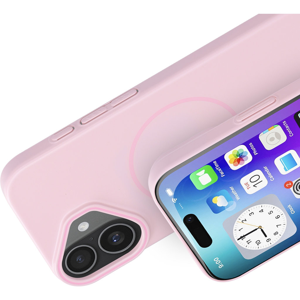 Mobiparts Mobiparts Slim Line Case voor iPhone 17 - MagSafe - Blush Pink