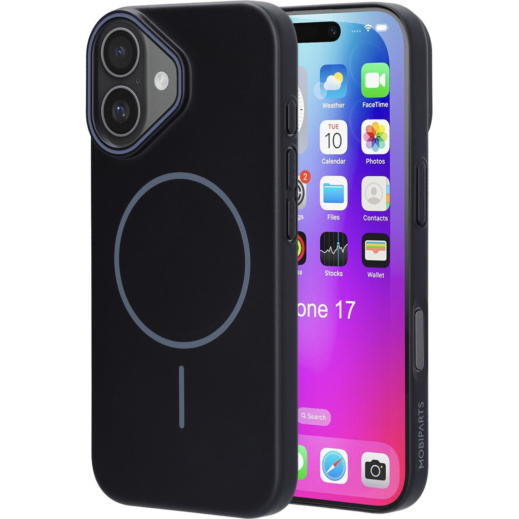 Mobiparts Mobiparts Slim Line Case voor iPhone 17 - MagSafe - Onyx Black