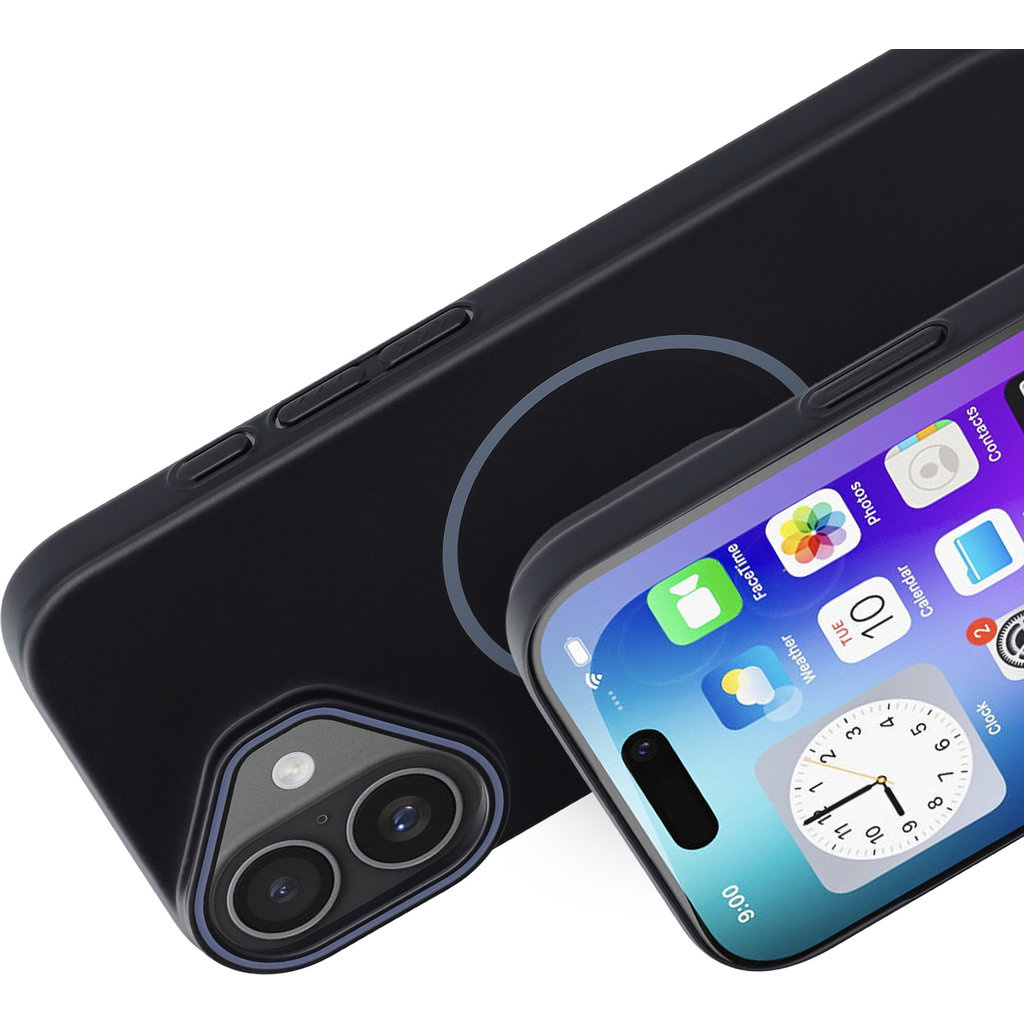 Mobiparts Mobiparts Slim Line Case voor iPhone 17 - MagSafe - Onyx Black