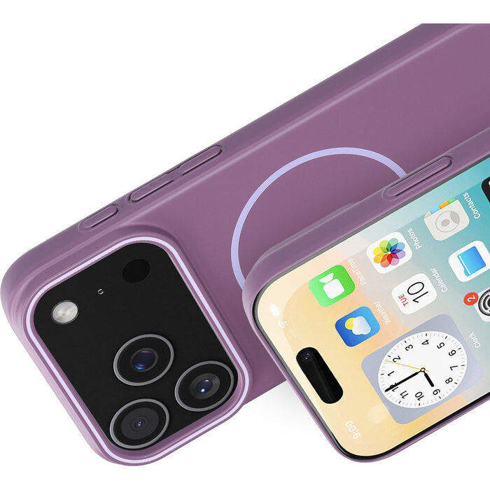 Mobiparts Mobiparts Slim Line Case Apple iPhone 17 Pro (MagSafe Compatible) Imperial Purple