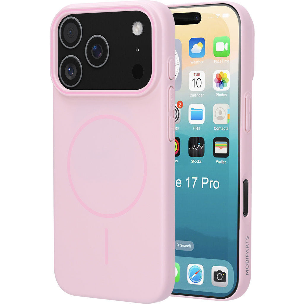 Mobiparts Mobiparts Slim Line Case voor iPhone 17 Pro - MagSafe - Blush Pink