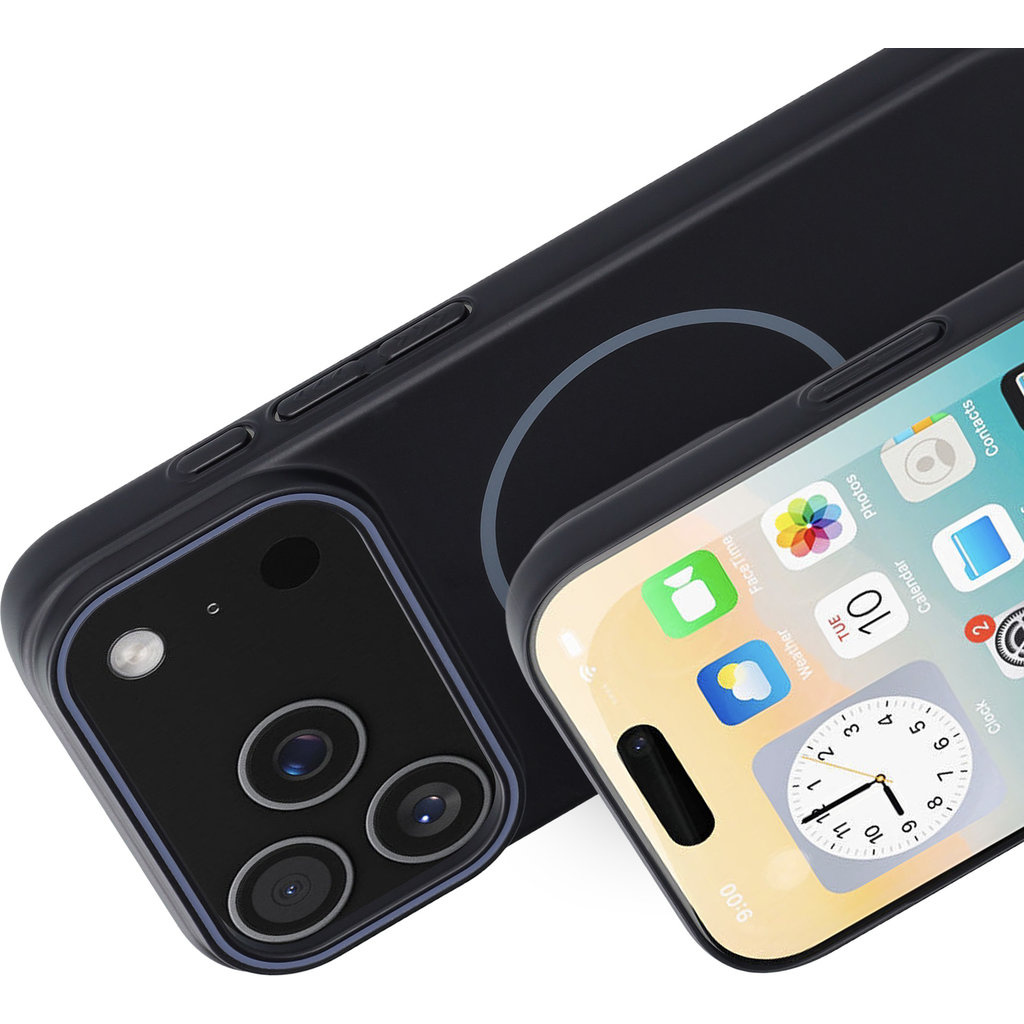 Mobiparts Mobiparts Slim Line Case iPhone 17 Pro - MagSafe - Onyx Black