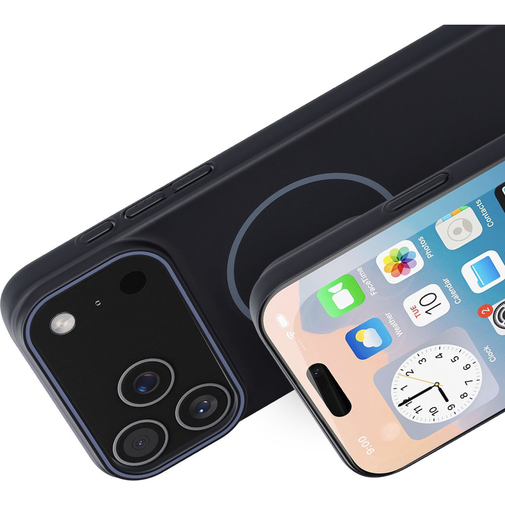 Mobiparts Mobiparts Slim Line Case iPhone 17 Pro Max - MagSafe - Onyx Black