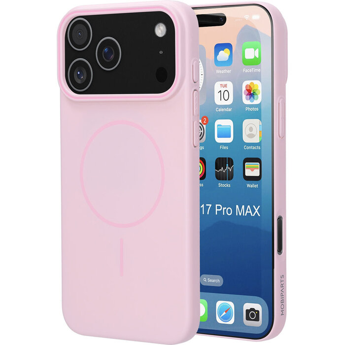 Mobiparts Mobiparts Slim Line MagSafe Case voor iPhone 17 Pro Max - Blush Pink