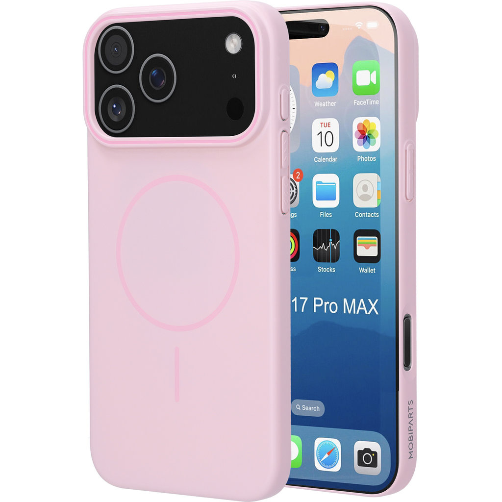 Mobiparts Mobiparts Slim Line MagSafe Case voor iPhone 17 Pro Max - Blush Pink