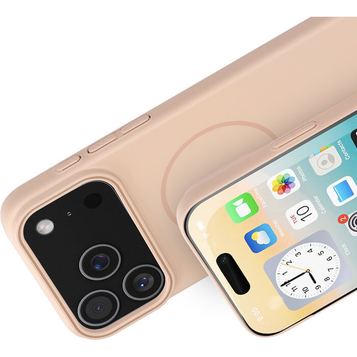 Mobiparts Mobiparts Slim Line Case voor iPhone 17 Pro Max - MagSafe - Dune Sand