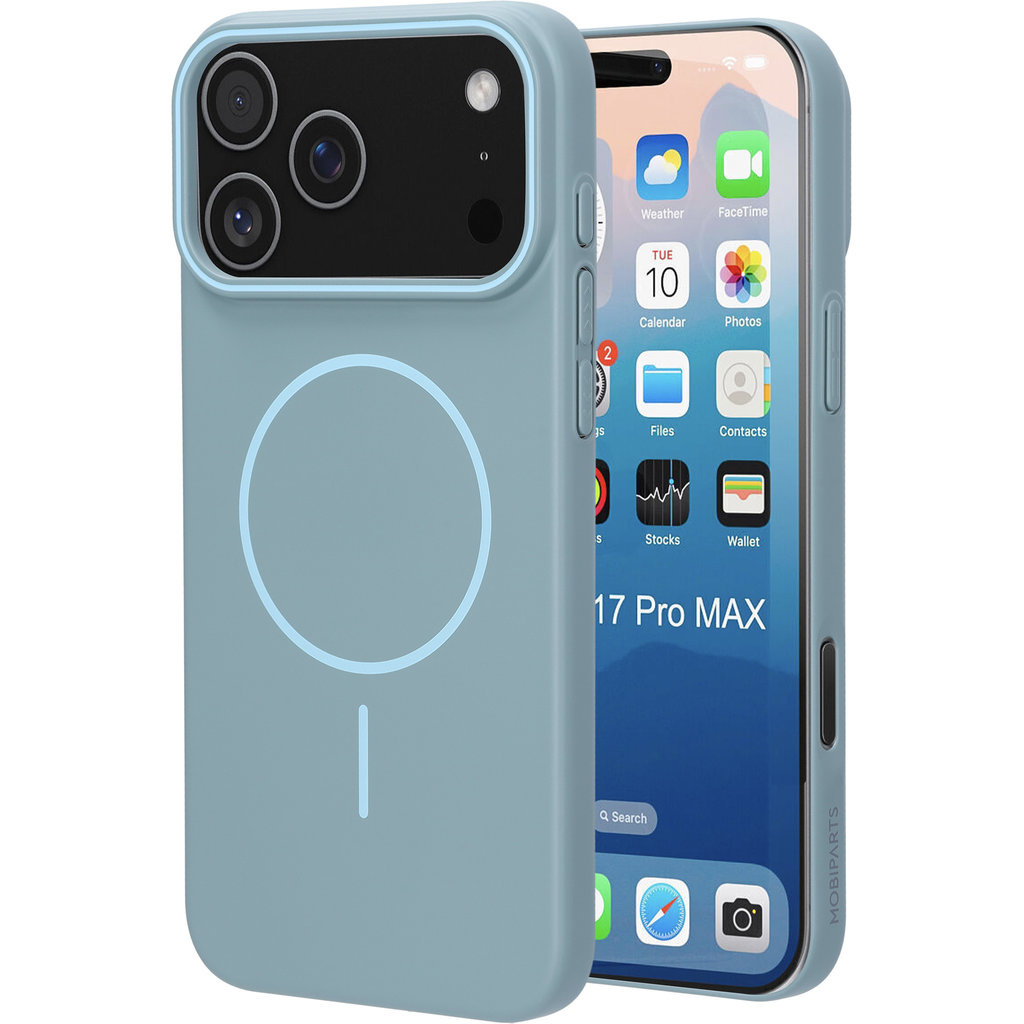 Mobiparts Mobiparts Slim Line Case voor iPhone 17 Pro Max - MagSafe - Sage Green