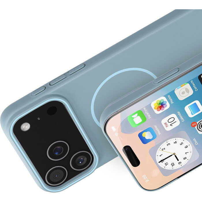 Mobiparts Mobiparts Slim Line Case voor iPhone 17 Pro Max - MagSafe - Sage Green