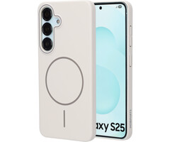 Mobiparts Mobiparts Slim Line Case voor Samsung Galaxy S25 - MagSafe - Off White