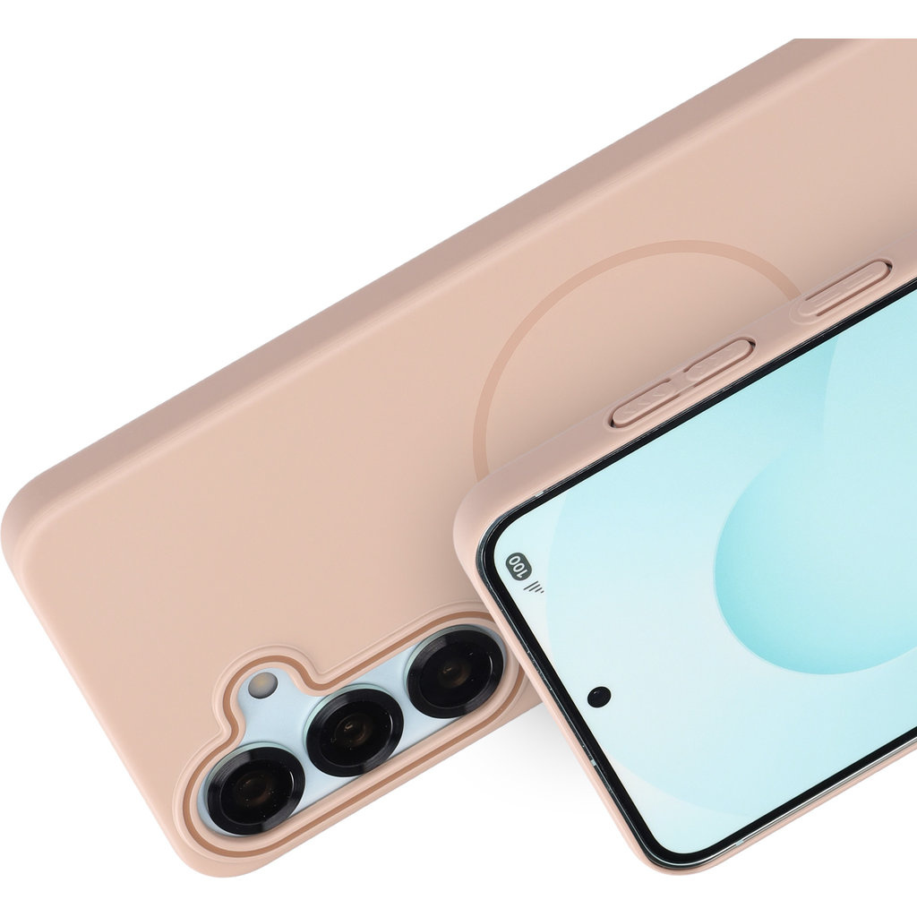 Mobiparts Mobiparts Slim Line Case Samsung Galaxy S25 (MagSafe Compatible) Dune Sand