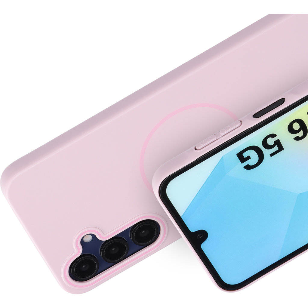 Mobiparts Mobiparts Slim Line Case voor Samsung Galaxy A16 - MagSafe - Blush Pink
