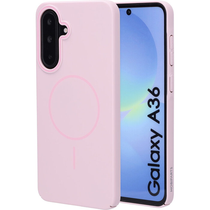 Mobiparts Mobiparts Slim Line Case voor Samsung Galaxy A36 - MagSafe - Blush Pink