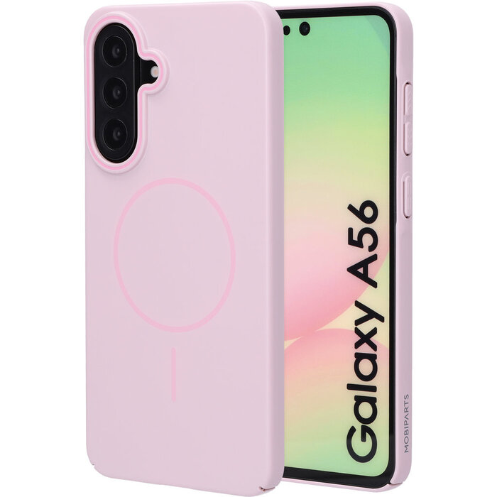 Mobiparts Mobiparts Slim Line Case voor Samsung Galaxy A56 - MagSafe - Blush Pink