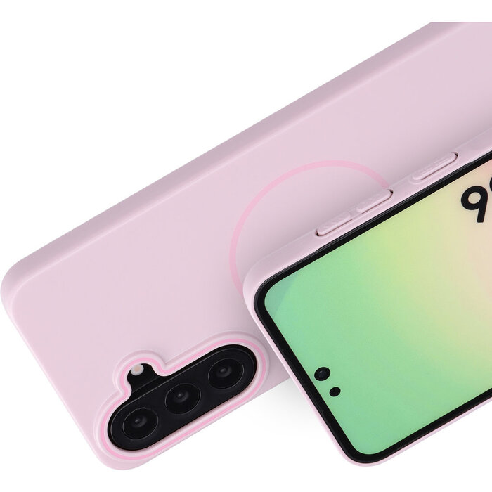 Mobiparts Mobiparts Slim Line Case voor Samsung Galaxy A56 - MagSafe - Blush Pink