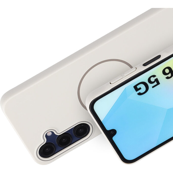 Mobiparts Mobiparts Slim Line Case Samsung Galaxy A16 (MagSafe Compatible) Off White