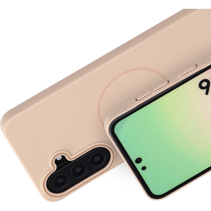 Mobiparts Mobiparts Slim Line Case voor Samsung Galaxy A56 - MagSafe - Dune Sand