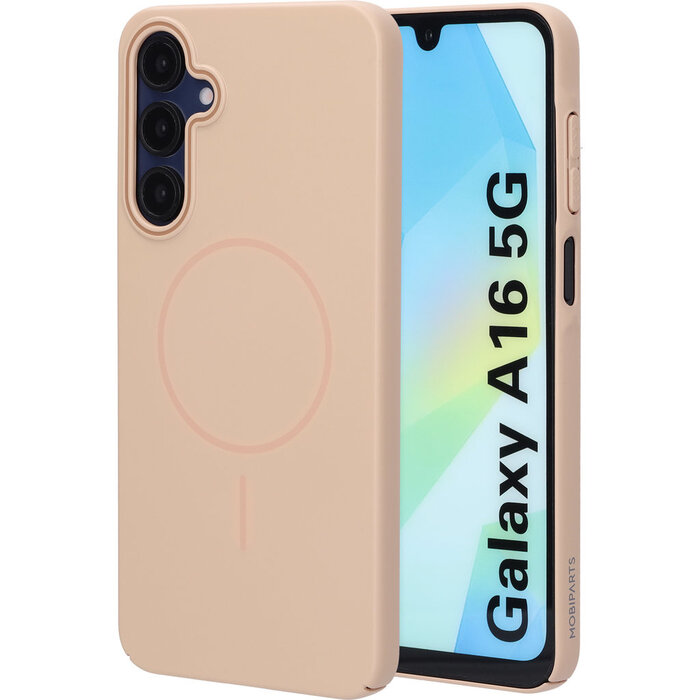 Mobiparts Mobiparts Slim Line Case voor Samsung Galaxy A16 - MagSafe - Dune Sand